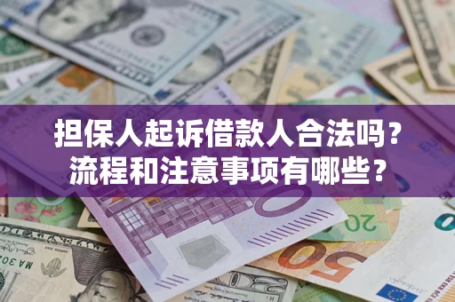 北京担保人起诉借款人合法吗？流程和注意事项有哪些？
