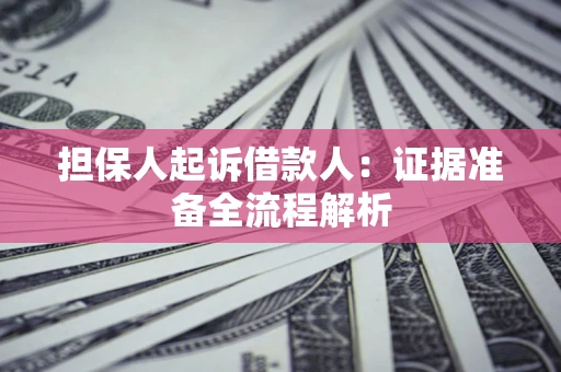 北京担保人起诉借款人：证据准备全流程解析