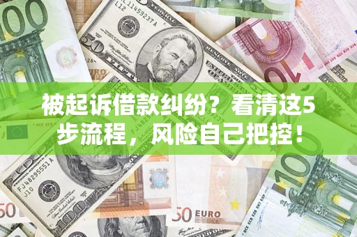 北京被起诉借款纠纷？看清这5步流程，风险自己把控！