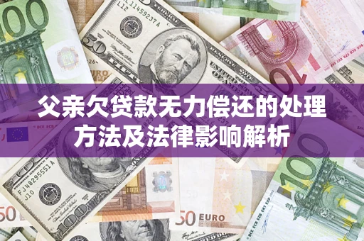 北京父亲欠贷款无力偿还的处理方法及法律影响解析